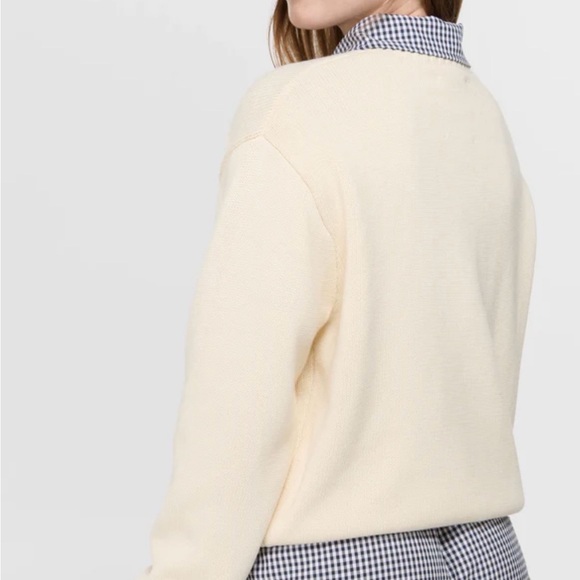 Dairy Boy Cream Sweater with Star Patterned Letters - Picture 3 of 6